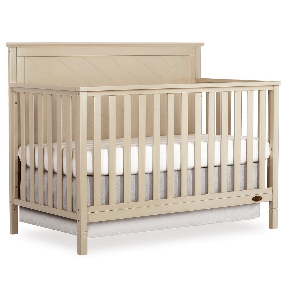 Dream On Me Skyline 5 In 1 Convertible Crib 659 Opal The Home Depot