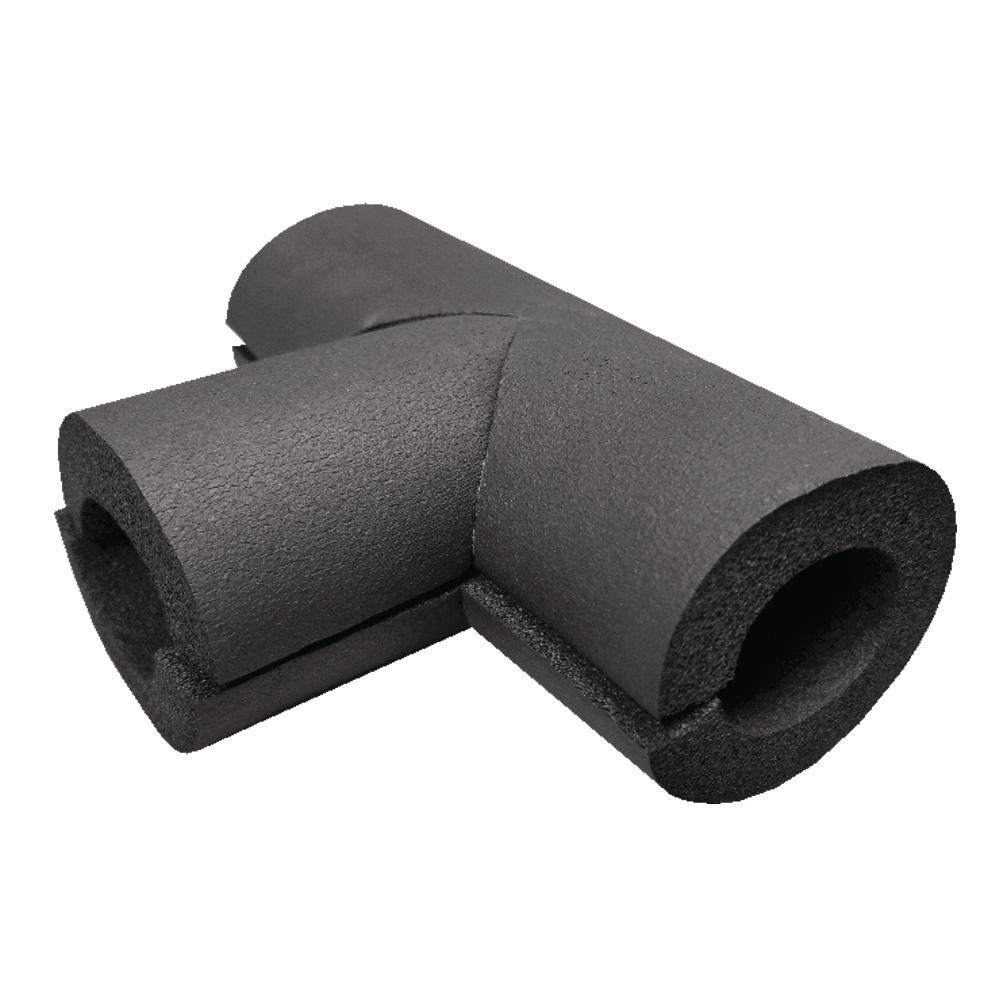 K Flex 1 in Rubber Pipe Insulation Pre Slit Tee 801 T 