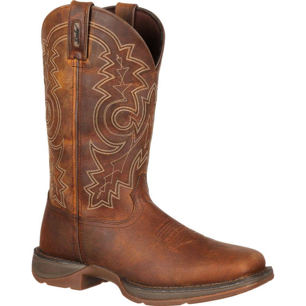 Western Boot - Steel Toe - Brown Size 