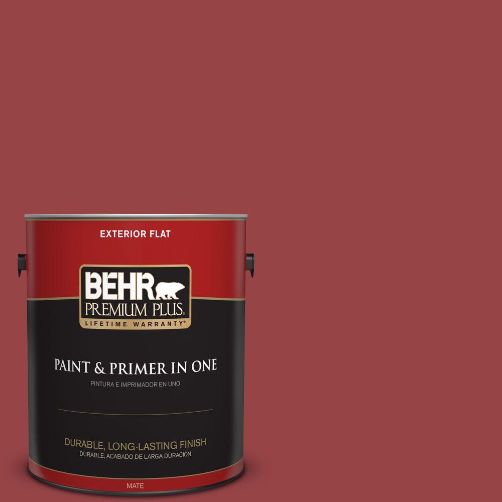 Behr Premium Plus 1 Gal 150d 7 Regal Red Flat Exterior Paint And 150d 7 Regal Red Flat Exterior Paint And Primer In One