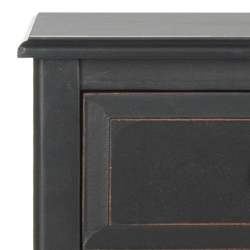 Everly Distressed Black Storage Side Table Everly Distressed Black Storage Side Table