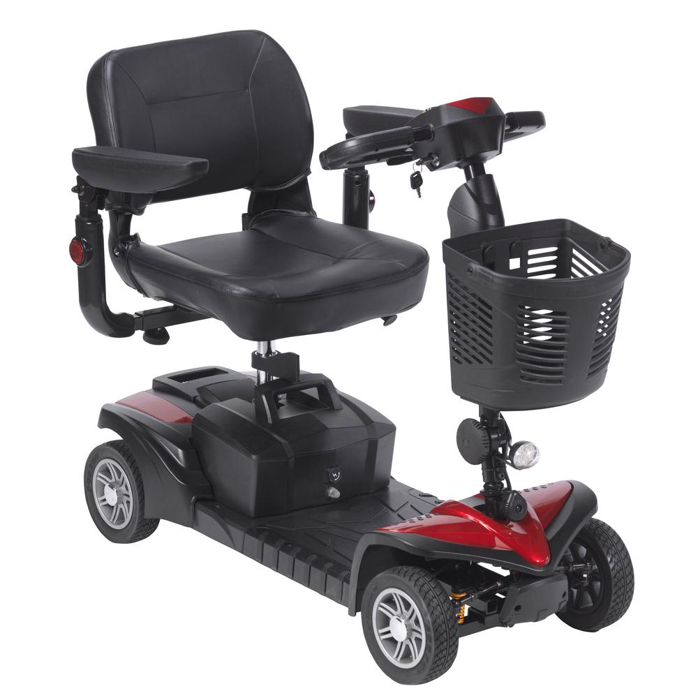 Drive Medical Spitfire Dst 4 Wheel Travel Scooter Sfdst4 The Home Depot 0301