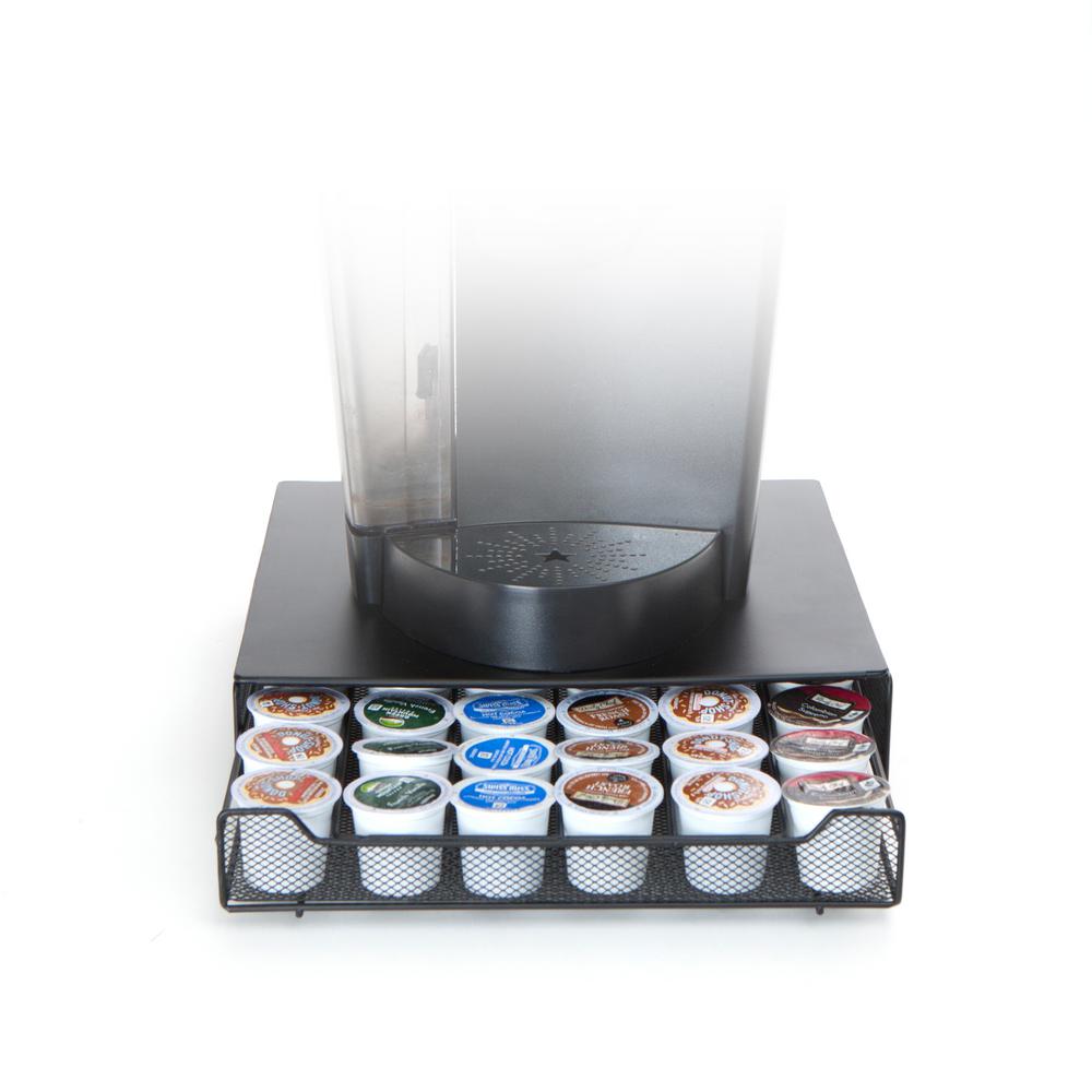Mind Reader Bam 36 Capacity Metal Mesh Coffee Pod Drawer In Black