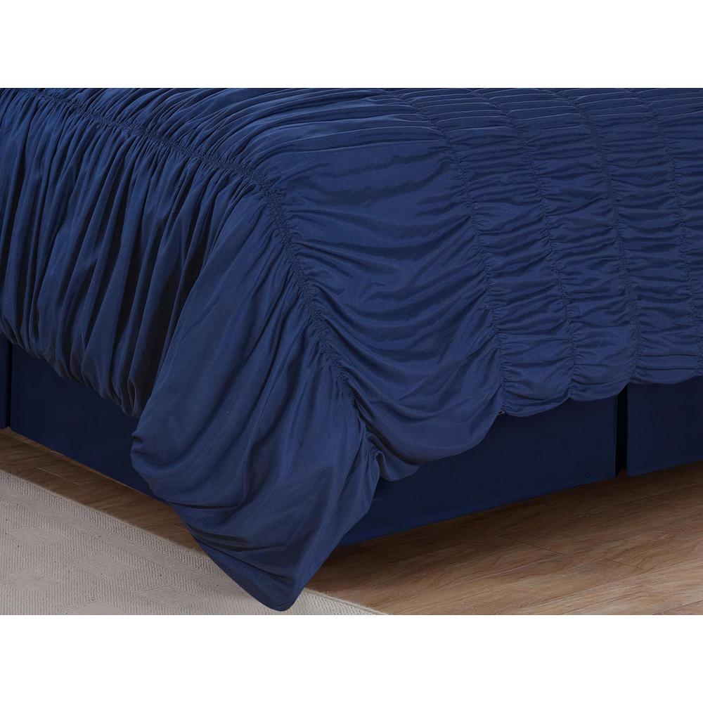 Downhome Olivia 5 Piece Blue Queen Comforter Set Cs500 000b 230q