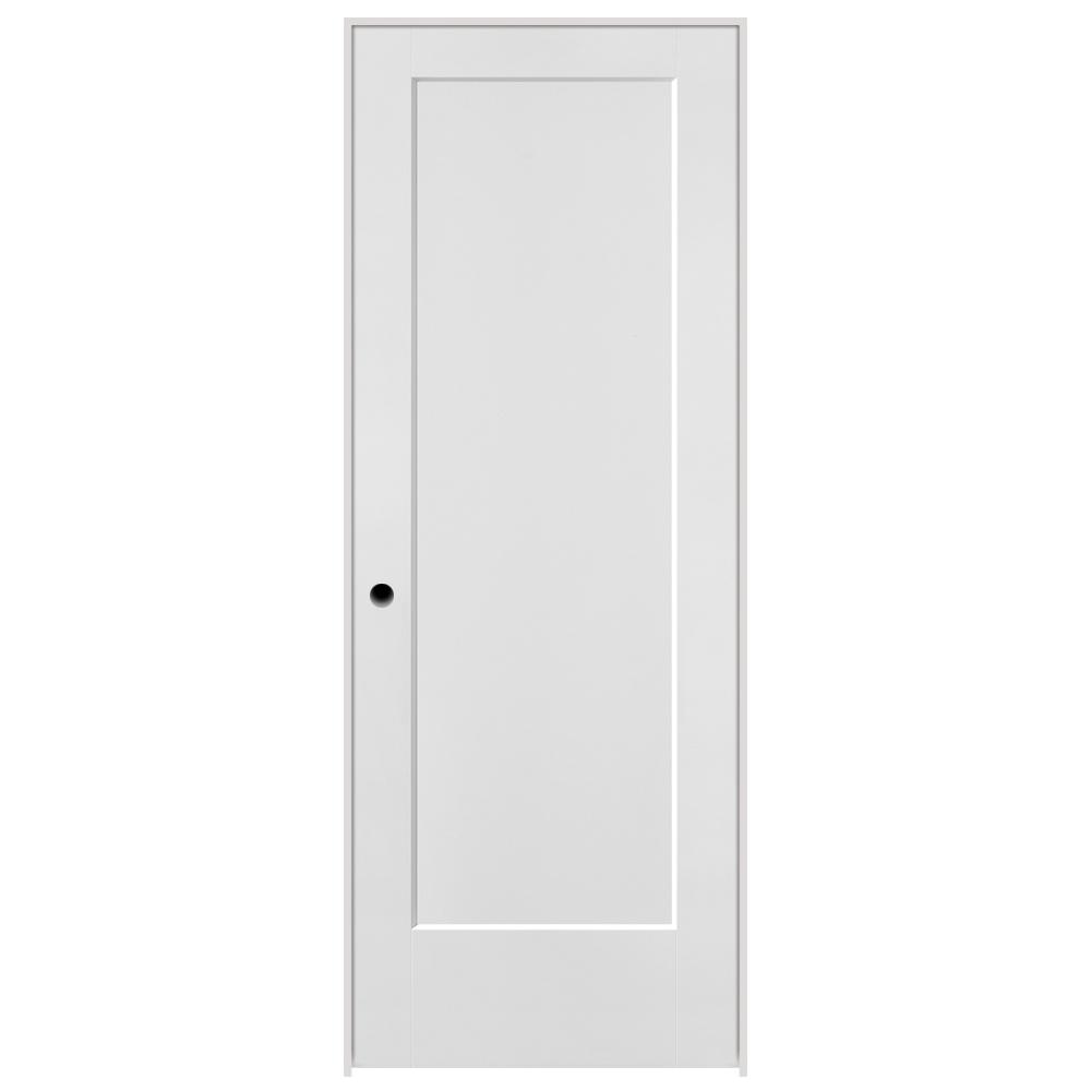 Masonite 30 in. x 80 in. Lincoln Park Primed Left-Hand 1 Panel Solid