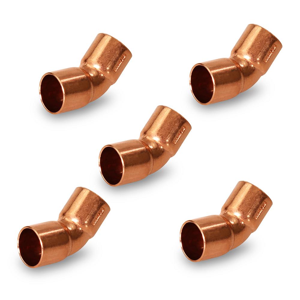 Nibco 1 1 4 In Copper 45 Degree Ftg X Press Elbow Ld Pc6062114 The Home Depot