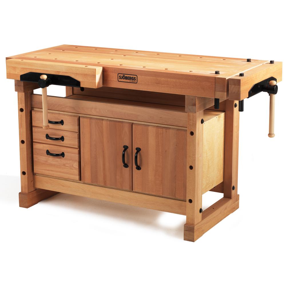 portable wood workbench