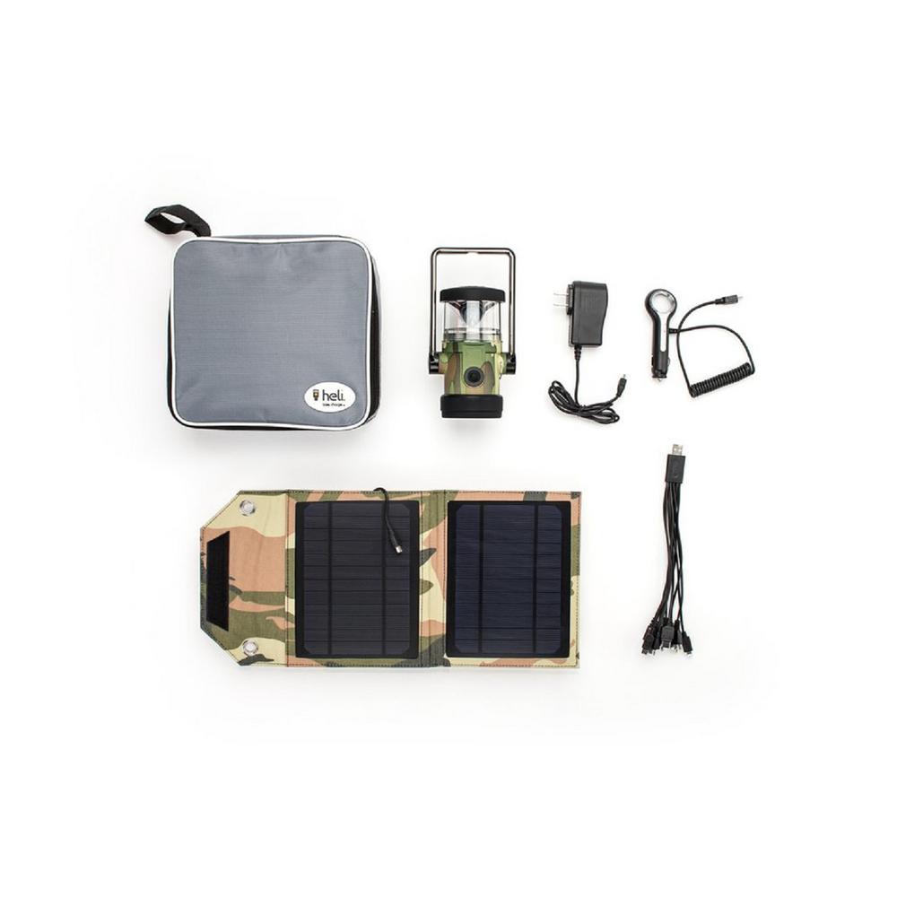 Heli 2200 AC Wall Adapter/10-in-1/DC Car Charger/Carrying Case/7-Watt Solar...