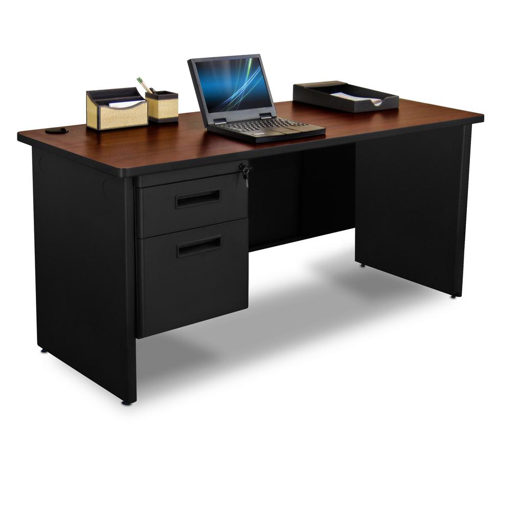 60 In W X 24 D Gany Laminate And Black Single Pedestal D Gany Laminate And Black Single Pedestal Credenza