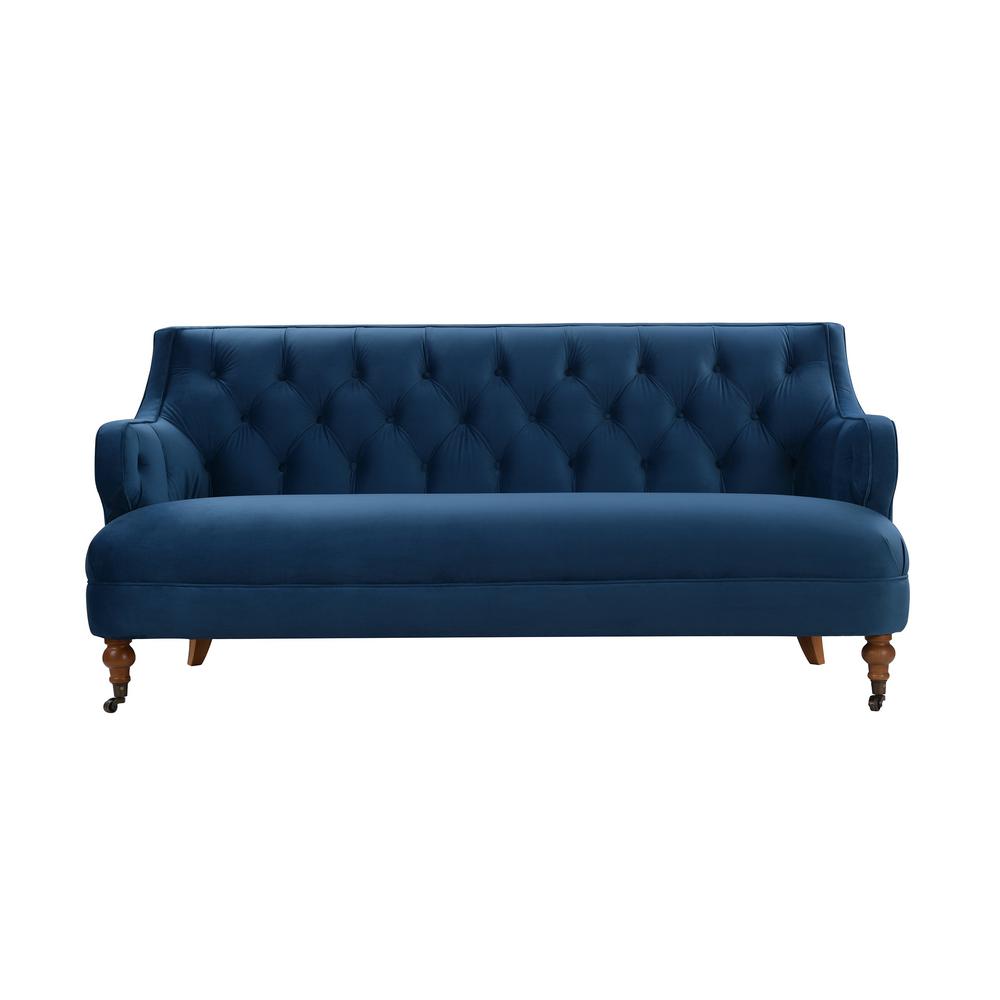 Jennifer Taylor Milano Satin Teal Tufted Accent Sofa 63480 3 867 Jennifer Taylor Milano Satin Teal Tufted Accent Sofa