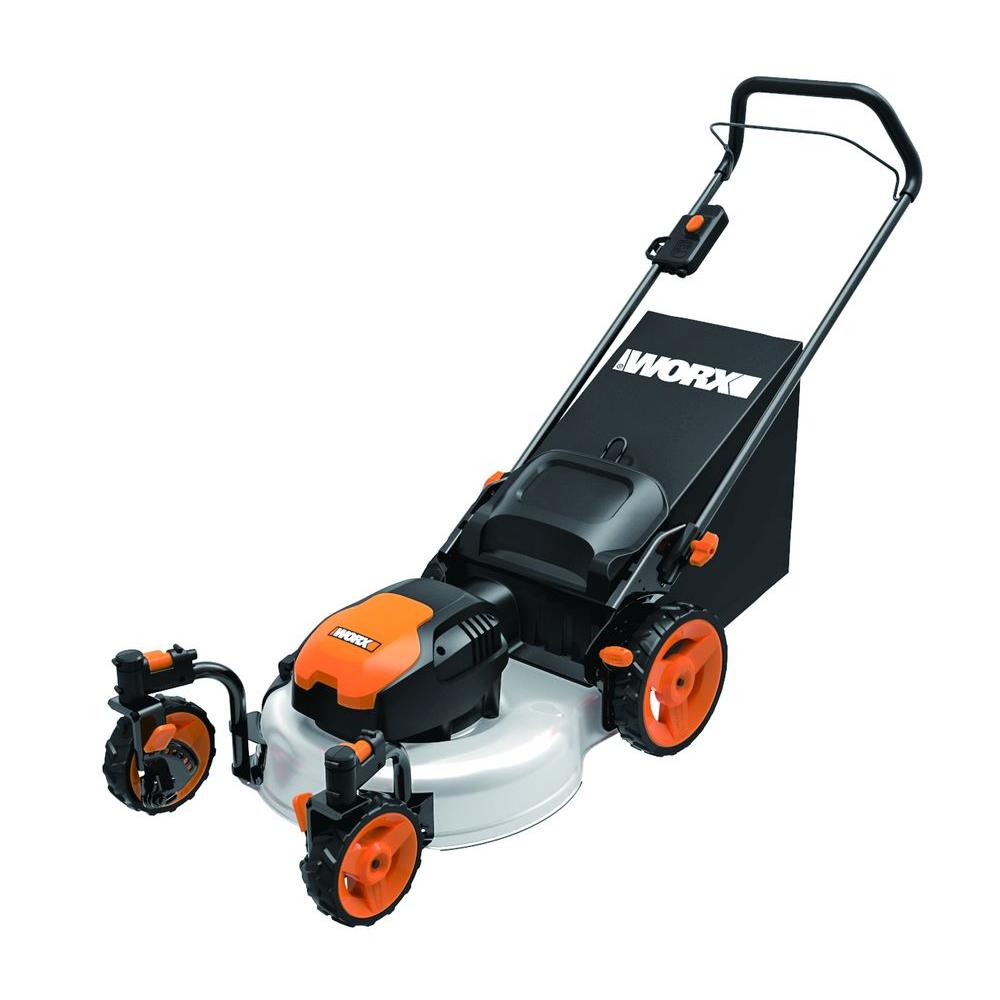 Swivel Front Wheel Lawn Mowers Outdoor Equipment The 13 Amp Corded Electric Walk Behind Push Mower