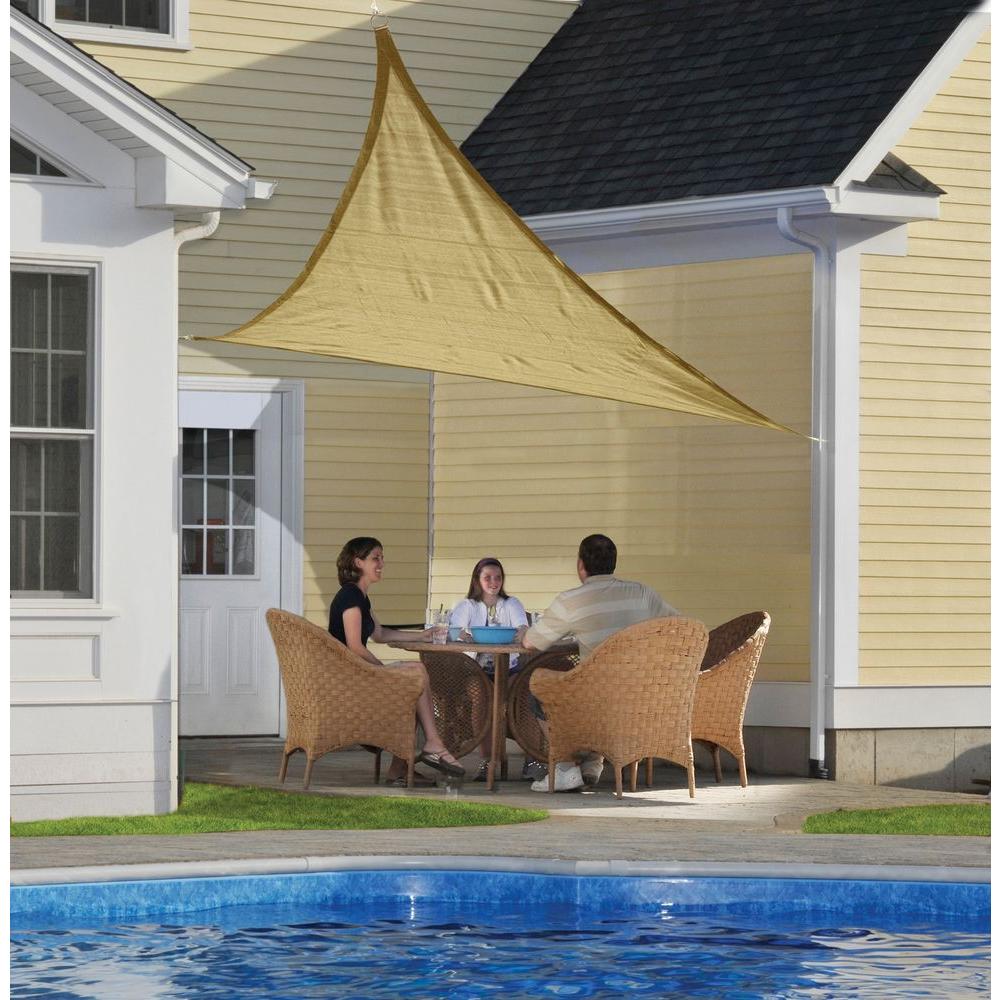 Shelterlogic 12 Ft W X 12 Ft L Triangle Heavy Weight Sun Shade