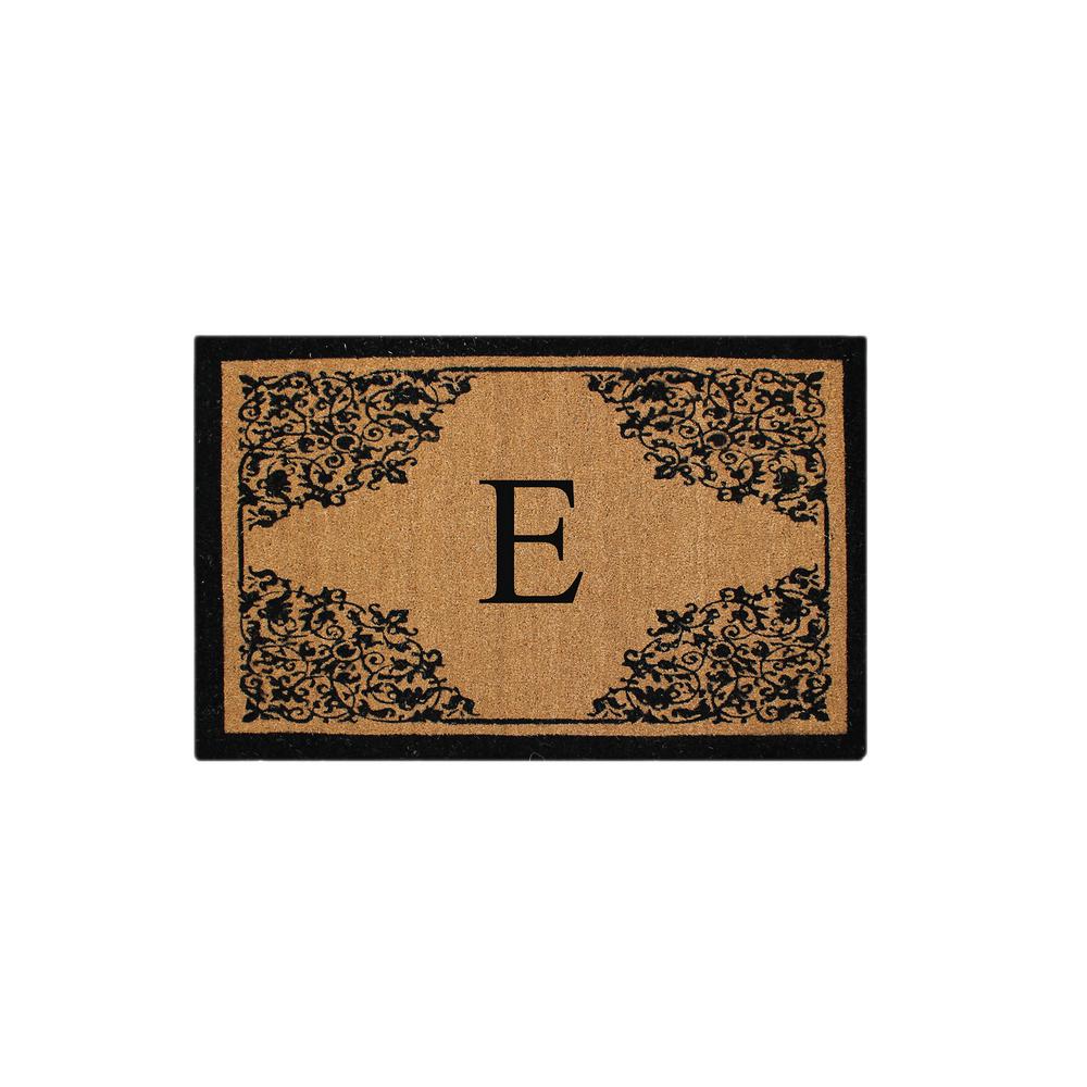 A1hc Hand Crafted 30 In X 48 Monogrammed E Courtyard Entry Monogrammed E Courtyard Entry Double Door