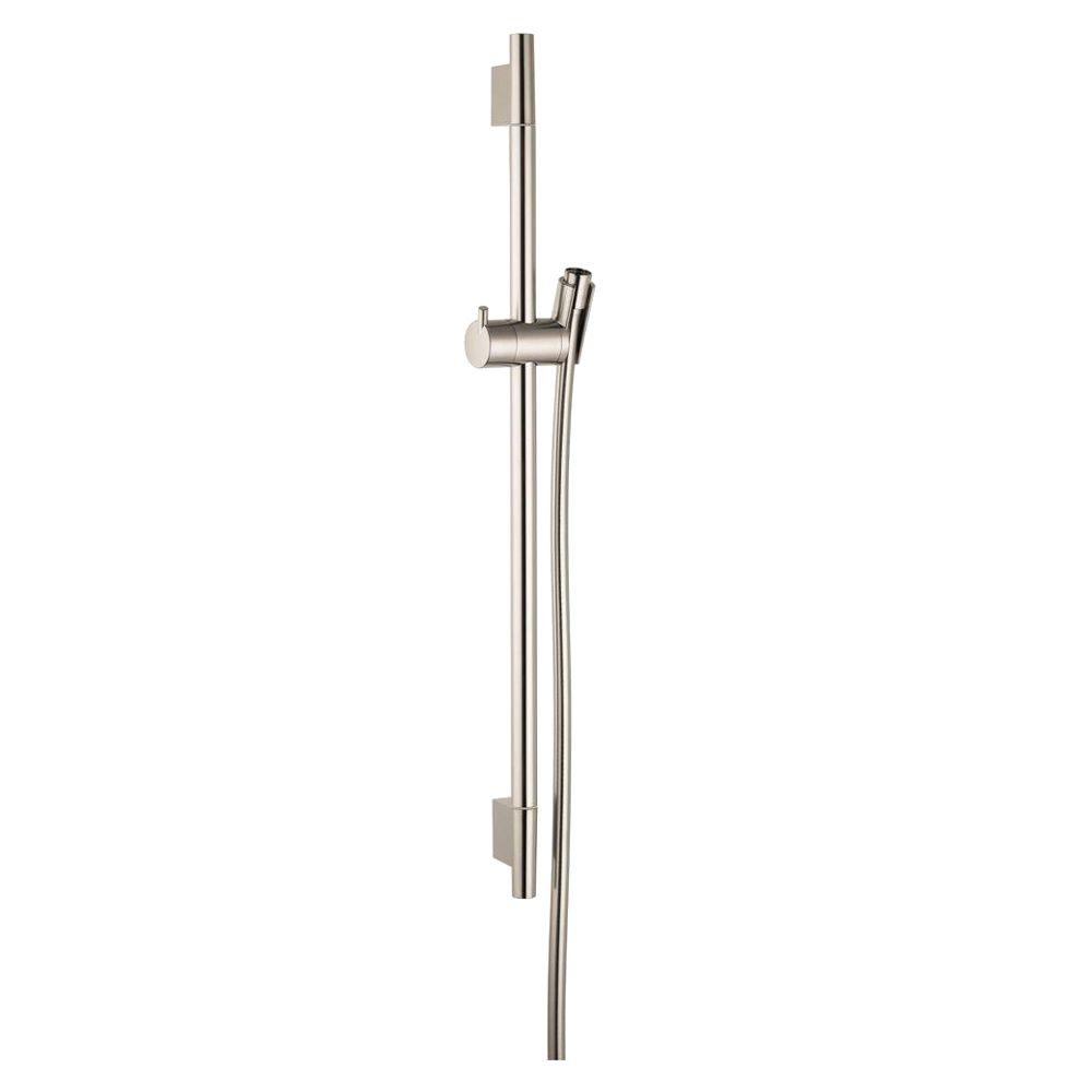 Hansgrohe Unica S 24 in. Wall Bar in Brushed Nickel-28632820 - The Home ...