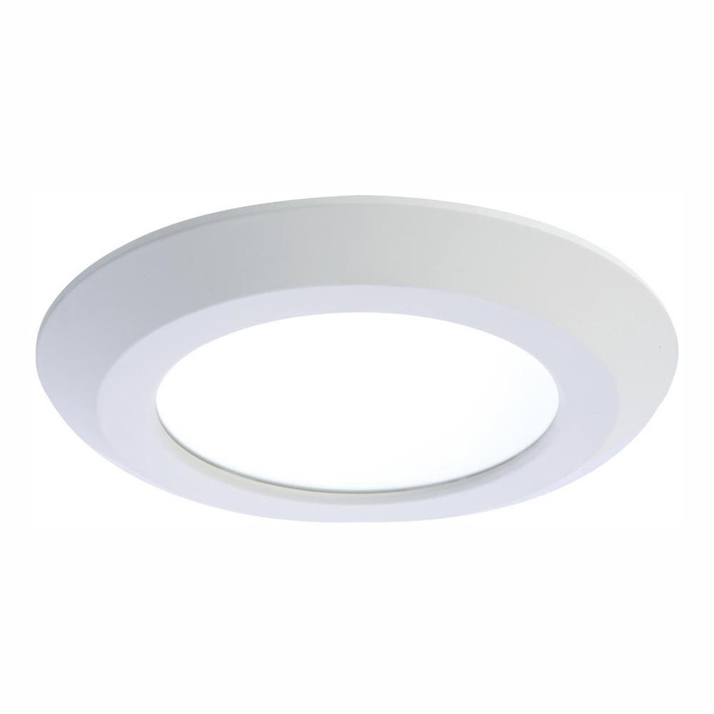 Halo 6 in. White Integrated LED Recessed Trim Downlight ...