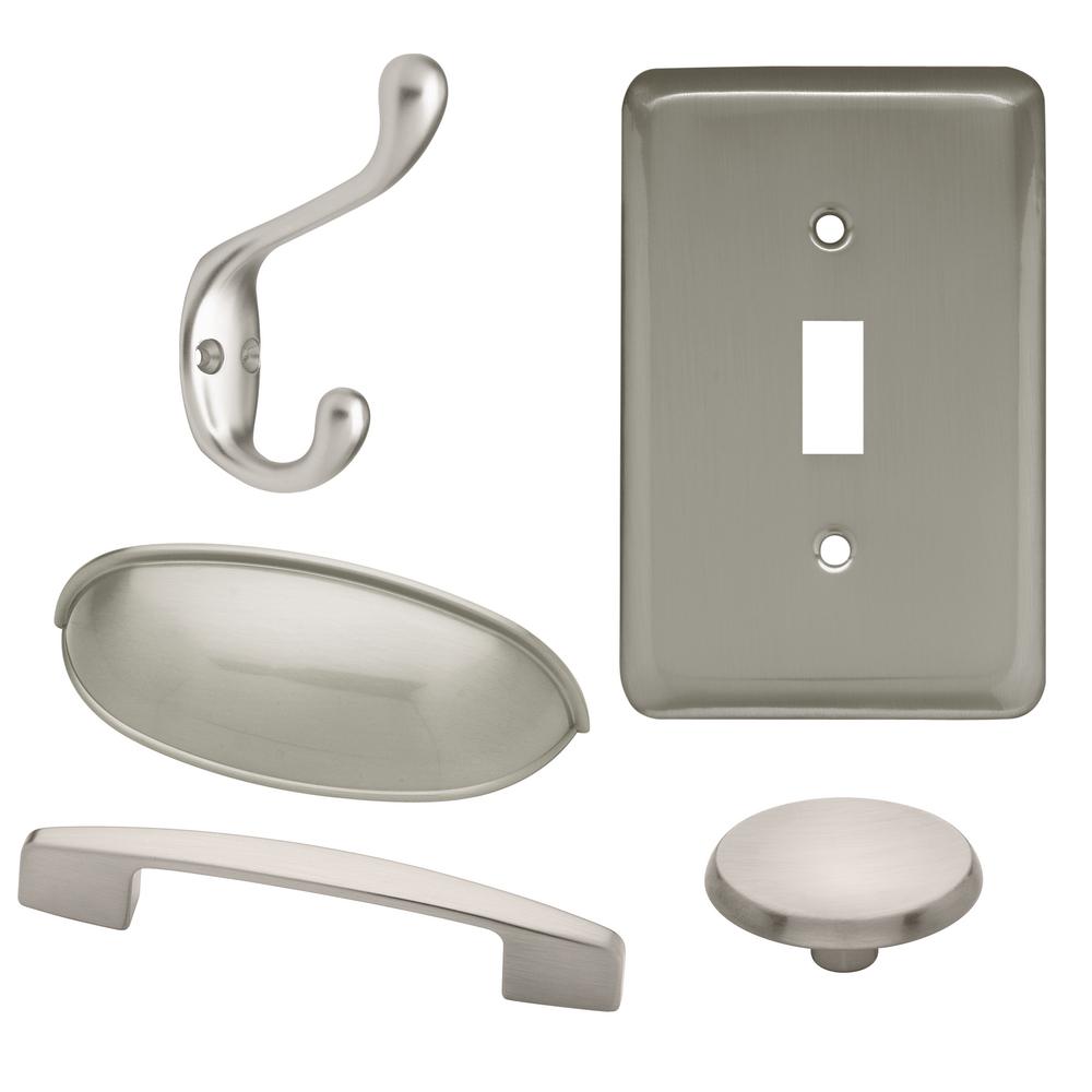 Liberty 2 1 2 Or 3 In 64 Or 76mm Center To Center Brushed Satin Nickel Dual Mount Cup Drawer Pull Pn1053h Bsn C The Home Depot