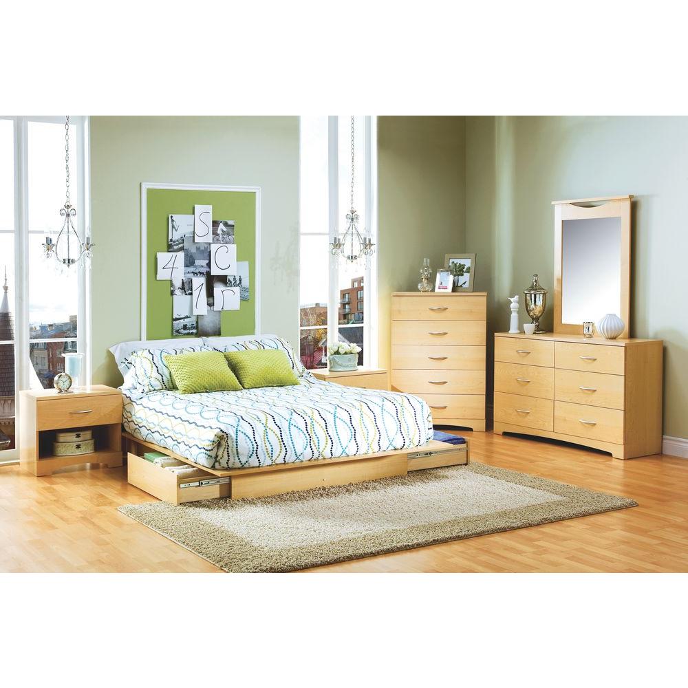 South Shore Urben Queen Storage Bed3013217 The Home Depot