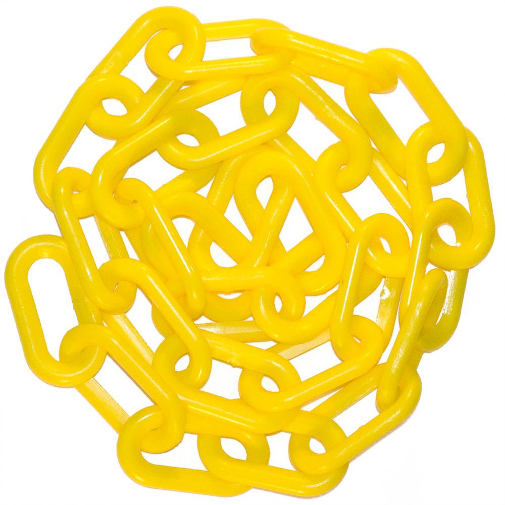 Mr. Chain 2 inch x 50 ft. Yellow Plastic Chain by Mr. Chain