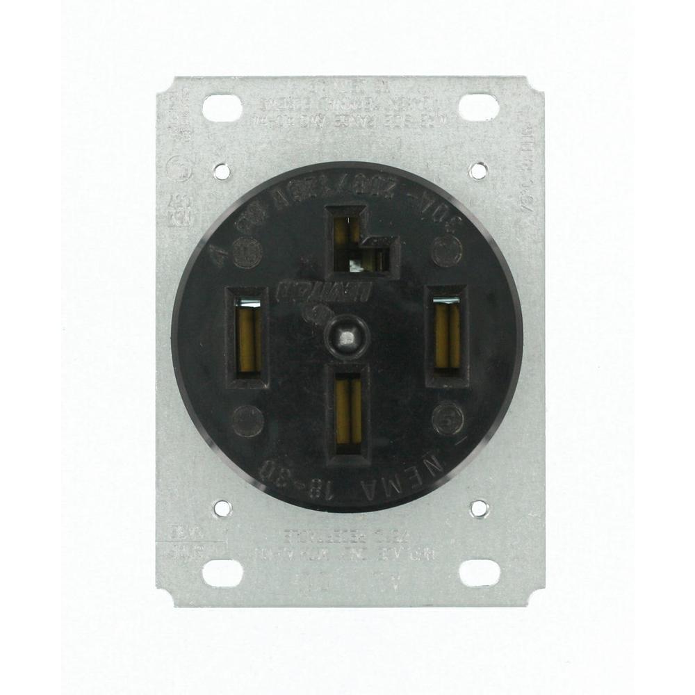 ... black leviton plugs connectors 8330 64_1000 leviton 30 amp surface mount power single outlet, black