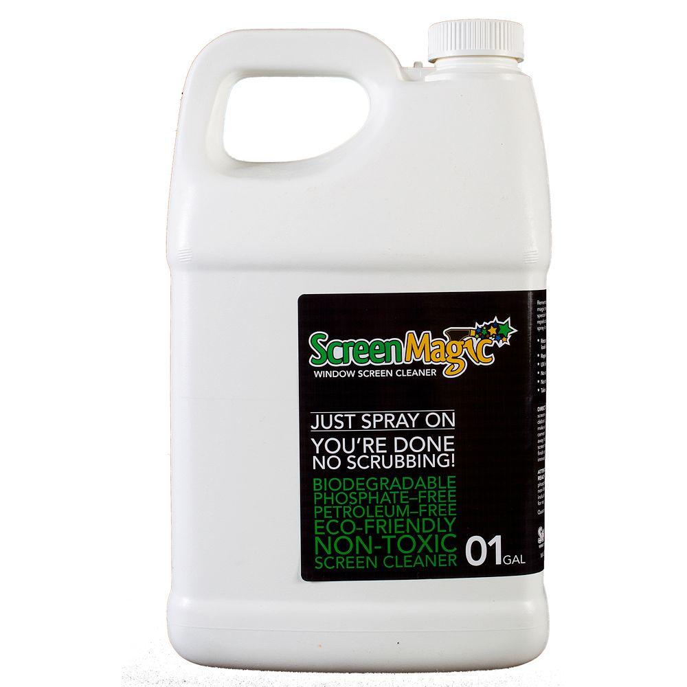 Screen Magic Window Screen Cleaner 64 Oz Concentrate Makes 5 Gallons Of Ready To Use Sm5gc The Home Depot