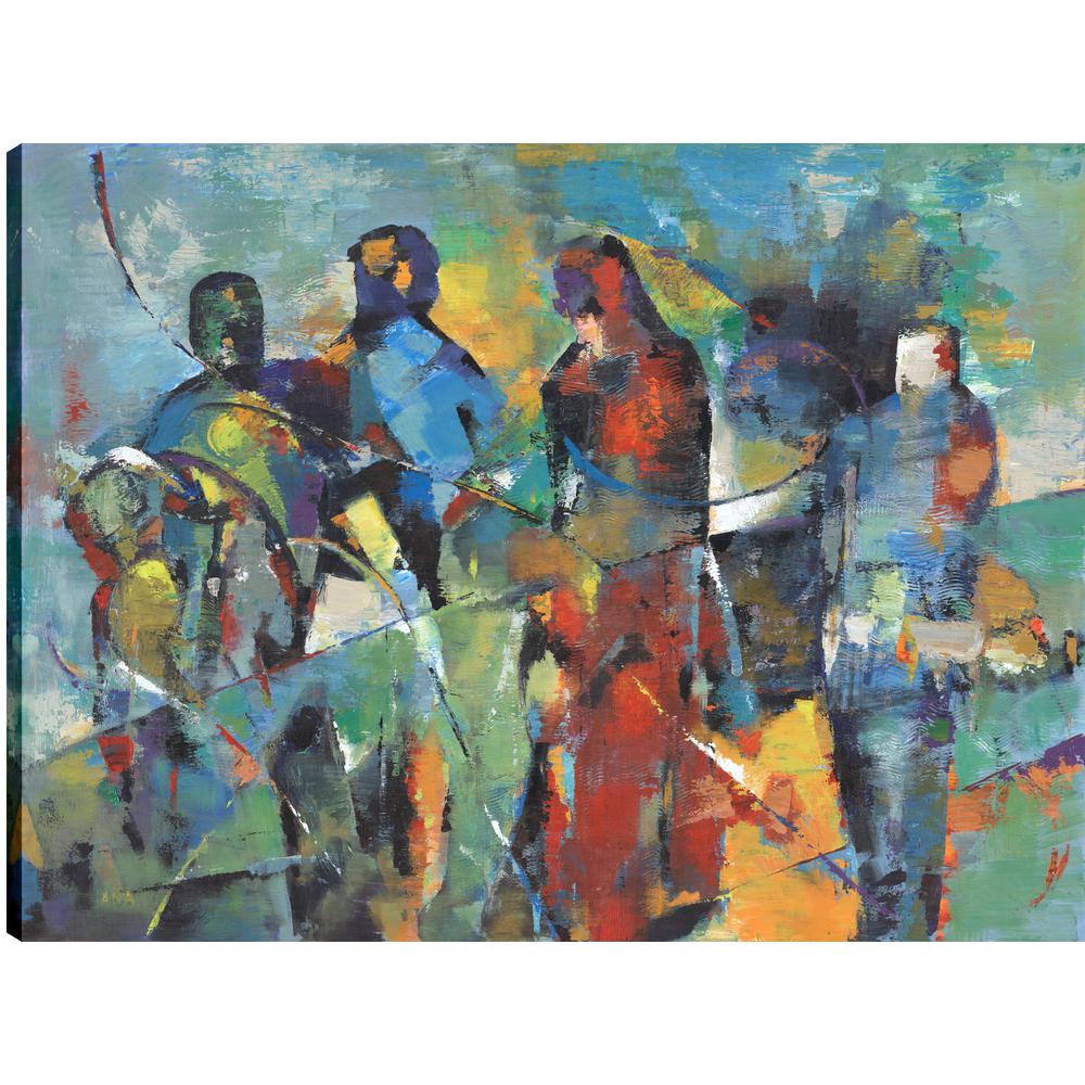 Group Of People Figurative Art Fresh Printed Canvas Wall Decor Gallery Wrapped