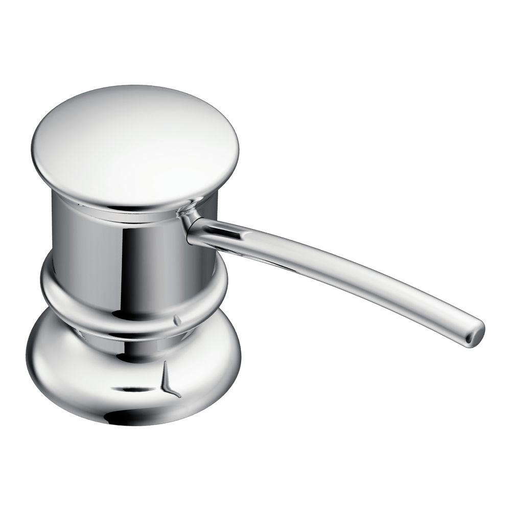 Moen Integra Single Handle Pull Out Sprayer Kitchen Faucet With Power Clean In Chrome 67315c The Home Depot