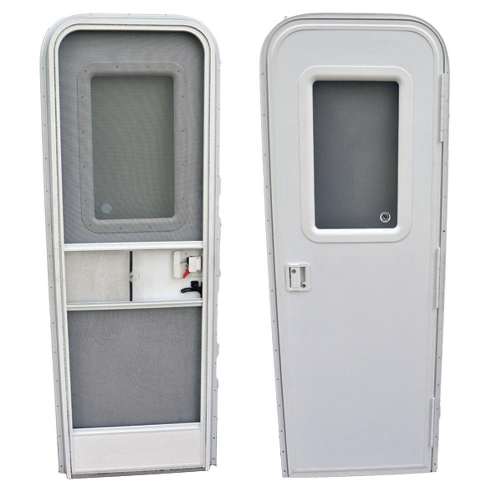 AP Products RV Radius Entrance Door in Polar White-015-206319 - The