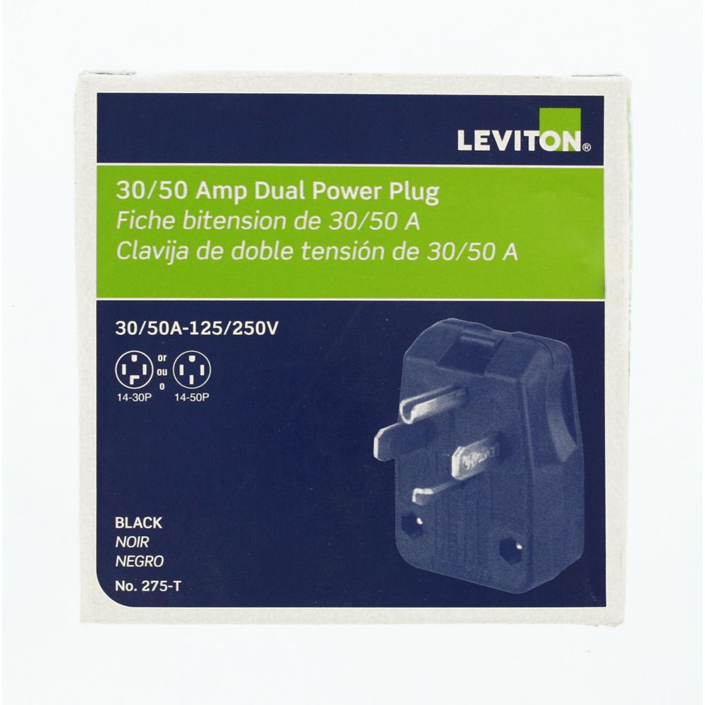 Leviton Mfg Co Dual Range//Dryer Power Plug,No 200-00275-00T