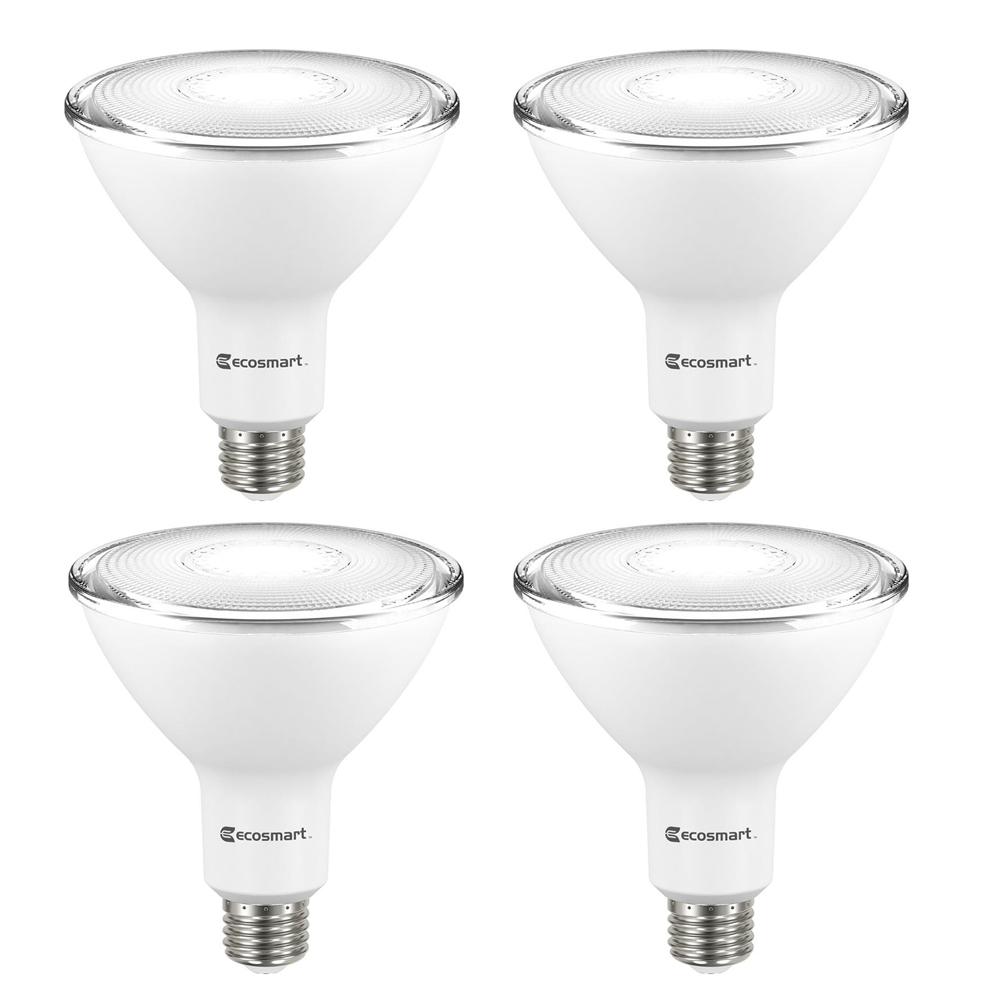 EcoSmart 90-Watt Equivalent PAR38 Non-Dimmable Flood LED Light Bulb ...