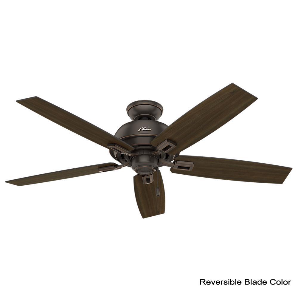 Hunter Donegan 52 In Led Indoor Onyx Bengal Bronze Ceiling Fan