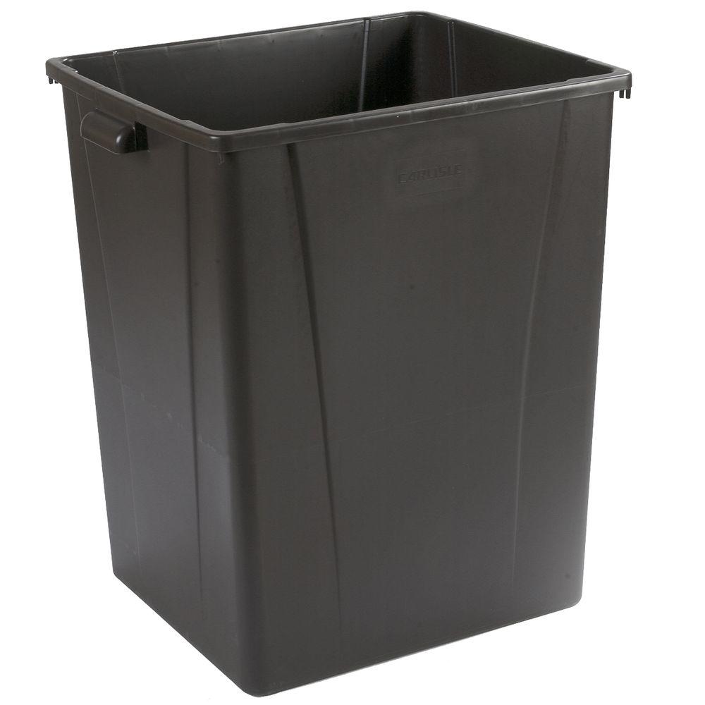 Carlisle 56 Gal. Brown Square Vented Trash Can34405669 The Home Depot