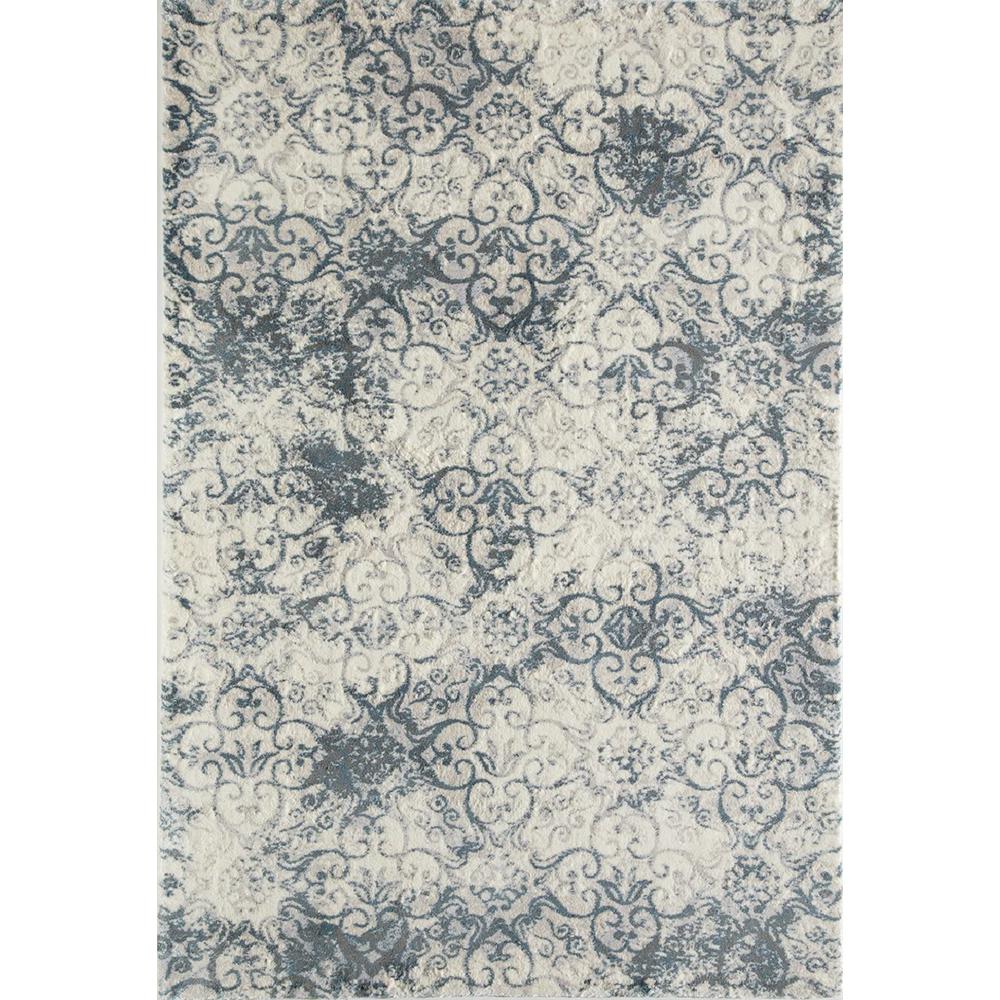 Rugs America Elliana Denim Blue 5 ft. x 7 ft. Rectangle Oriental
