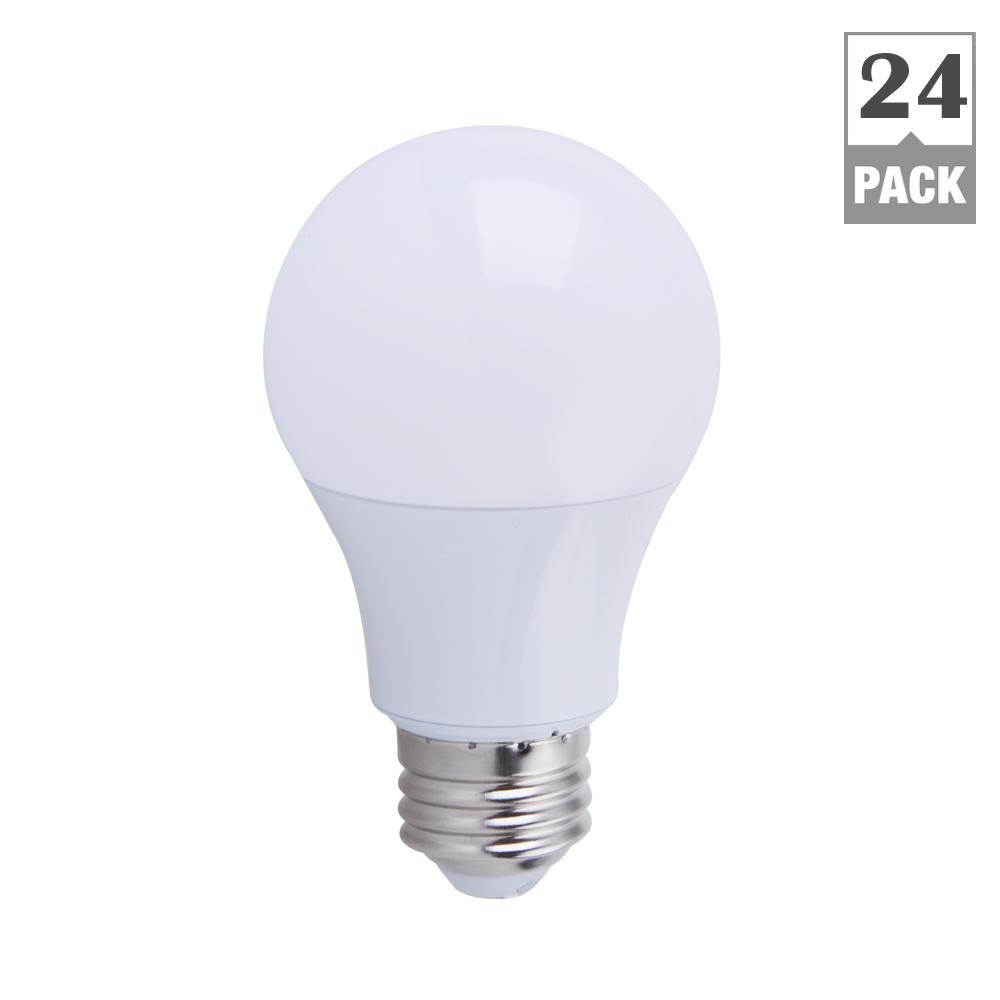 EcoSmart 60W Equivalent Soft White A19 Non-Dimmable LED Light Bulb (24
