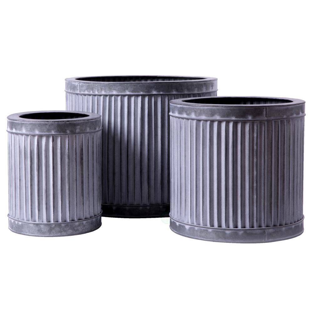 Vintiquewise Galvanized Metal Rustic Medium Milk Can Qi003292 M