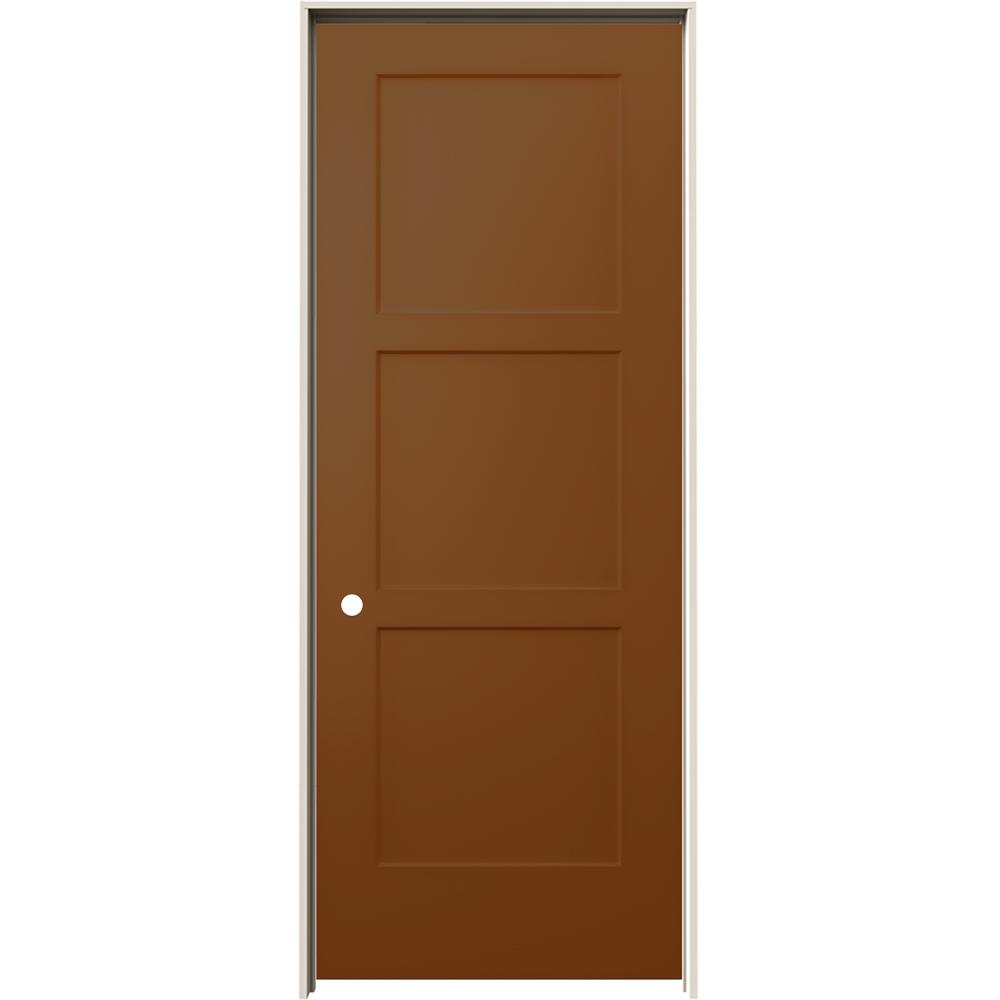 JELD-WEN 32 in. x 80 in. Birkdale Hazelnut Stain Right ...