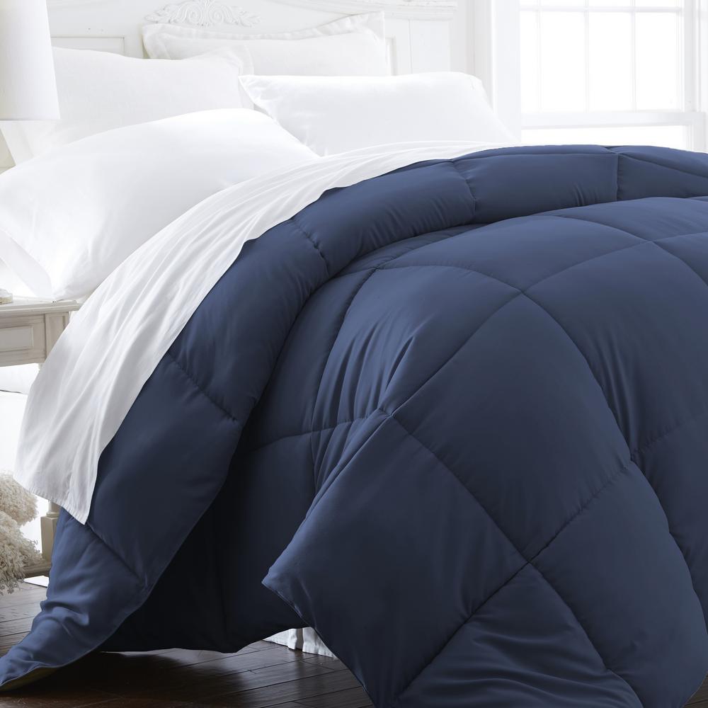 Luxury Down Alternative Hypoallergenic Twin Size Comforter Navy Blue Comforters Sets Home Garden