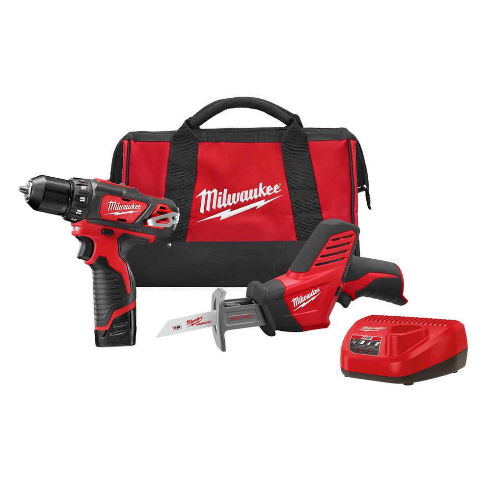 Milwaukee M12 12Volt LithiumIon Cordless Drill/Driver and HACKZALL