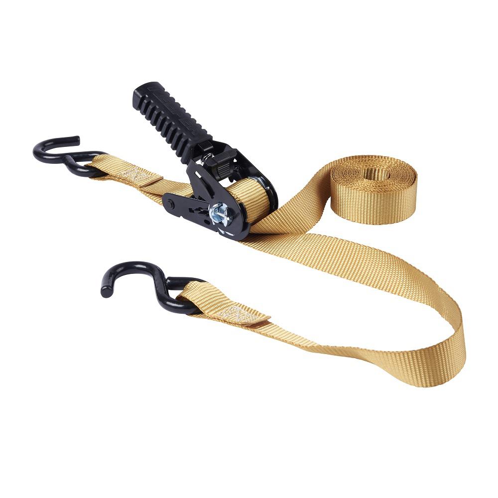 Keeper 1 in. x 12 ft. Pistol Grip Khaki bing Ratchet Tie Down85402