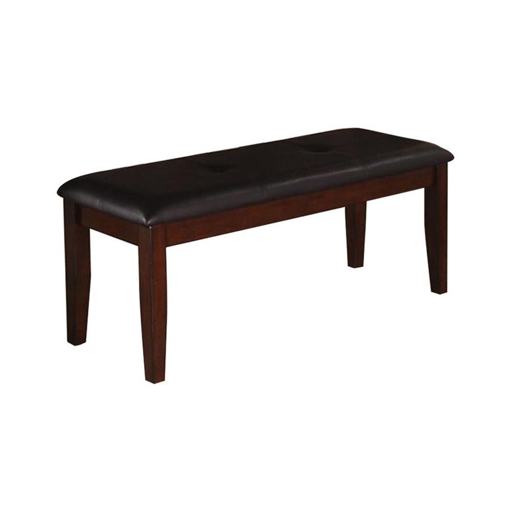 Baxton Studio Medium Brown Wood Bench 28862-6791-HD - The Home Depot