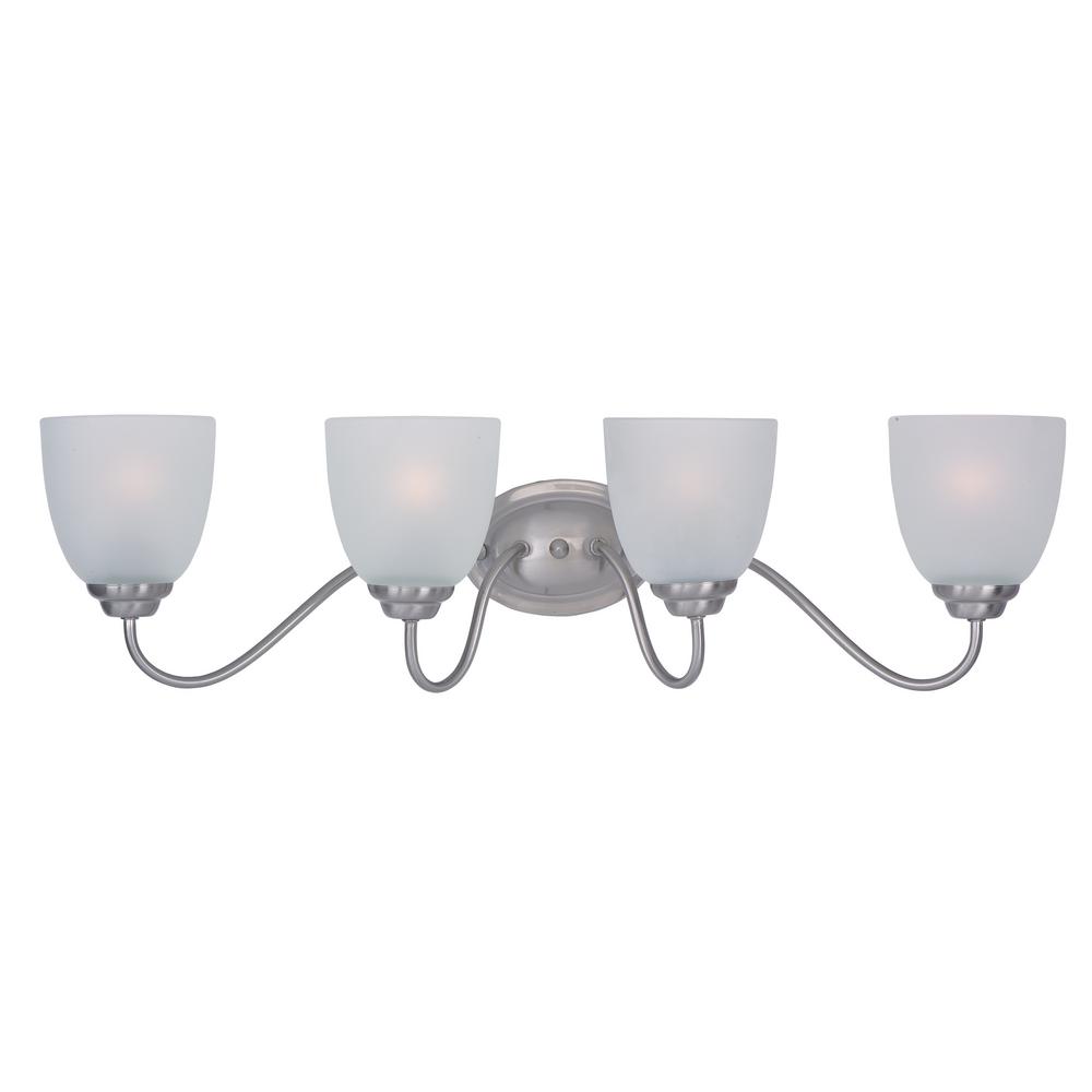 Maxim Lighting Stefan 4Light Satin Nickel Bath Light Vanity10074FTSN