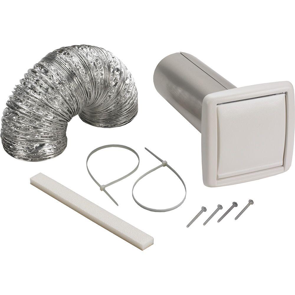 Broan Nutone Wall Vent Ducting Kit, Home Depot Bathroom Vent