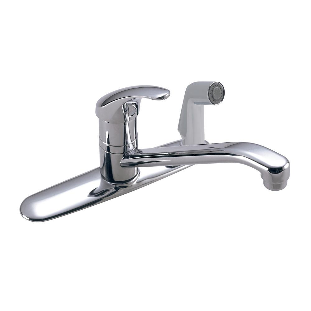 Symmons Origins 1 Handle Kitchen Faucet With Sprayer In Chrome S 23 Origins 1 Handle Kitchen Faucet With Sprayer In Chrome
