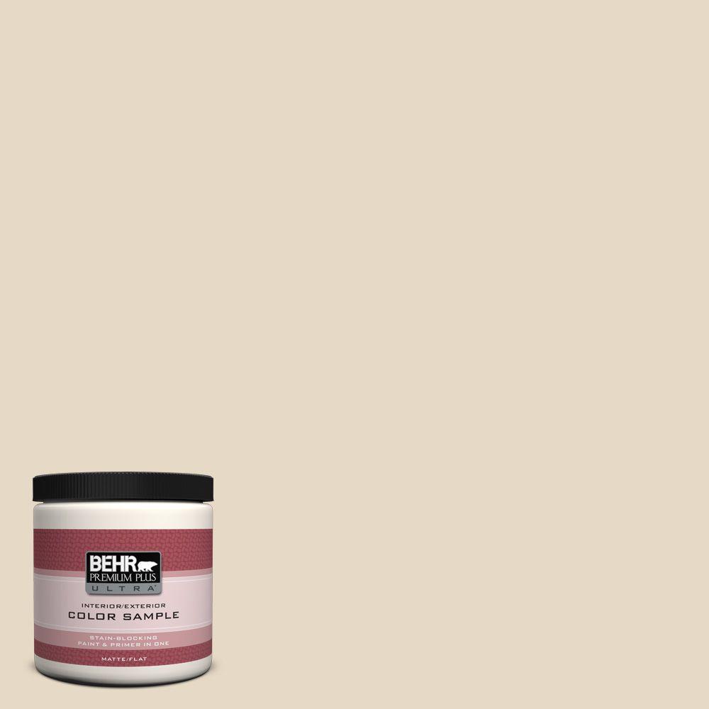 BEHR Premium Plus Ultra 8 oz. #23 Antique White Matte Interior/Exterior