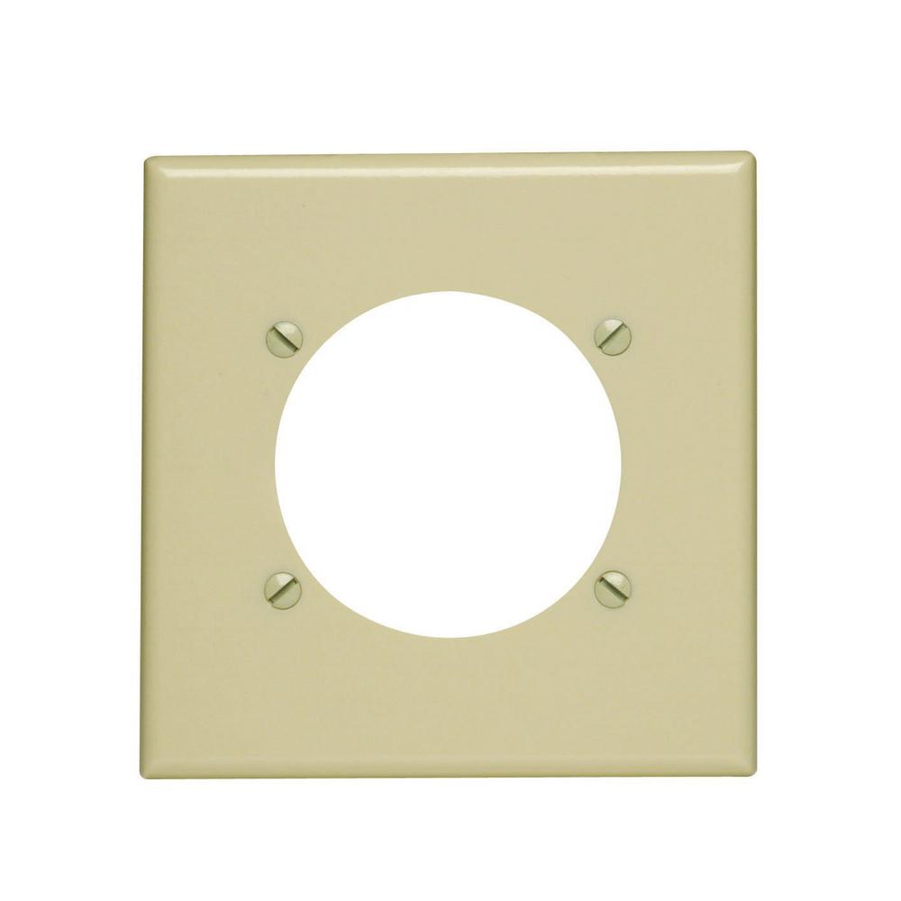 Leviton 2Gang Standard Size with 2.465 in. Dia Hole in Plastic Power
