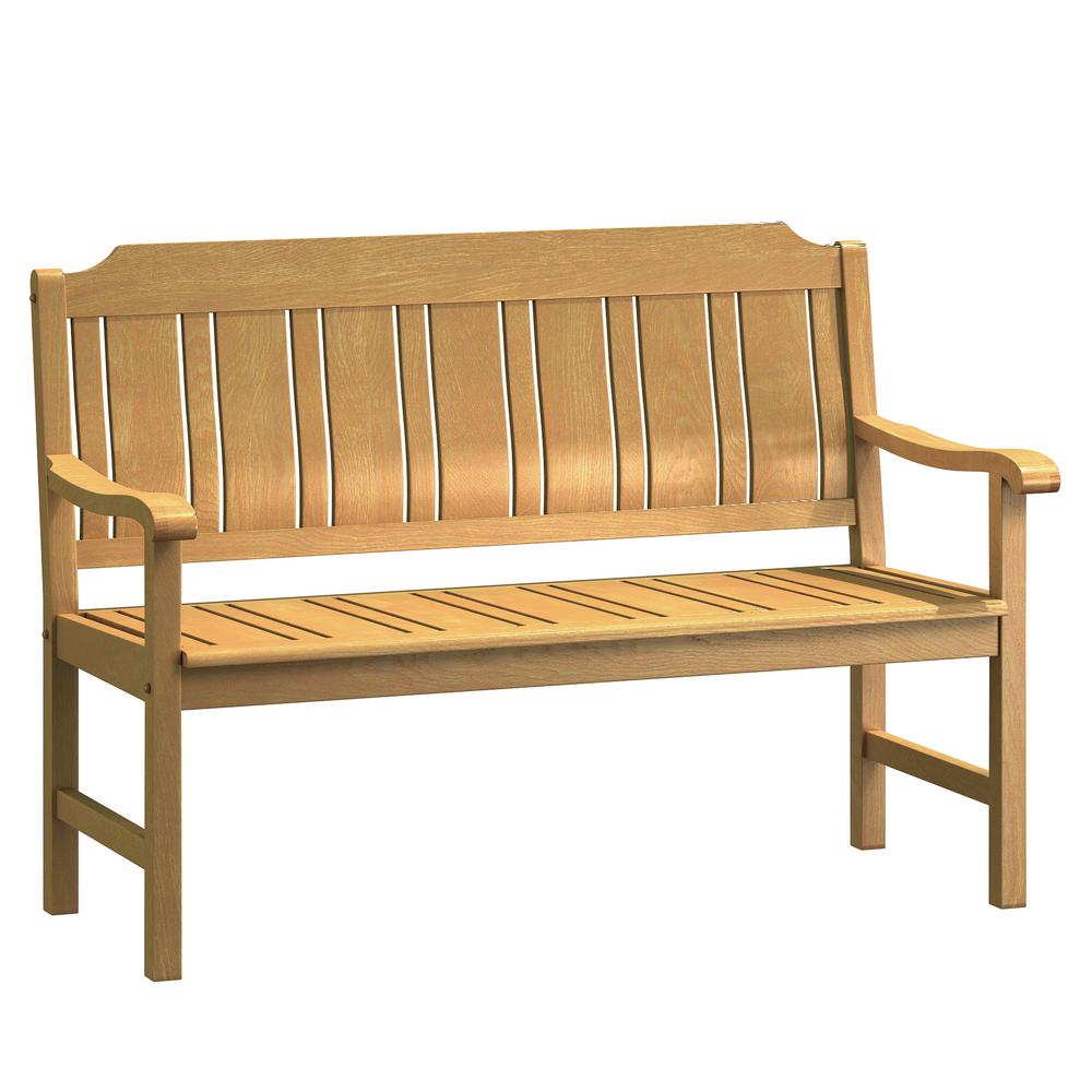 Natural White Oak Wood Outdoor Bench OW3004 DC The Home