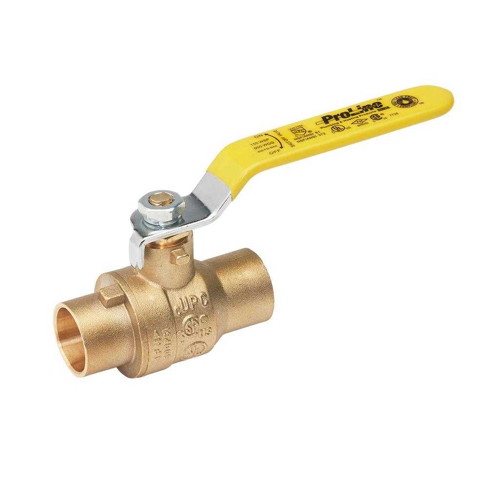 ProLine 3 in. Brass CxC Full Port Lead Free Ball Valve107850NL The