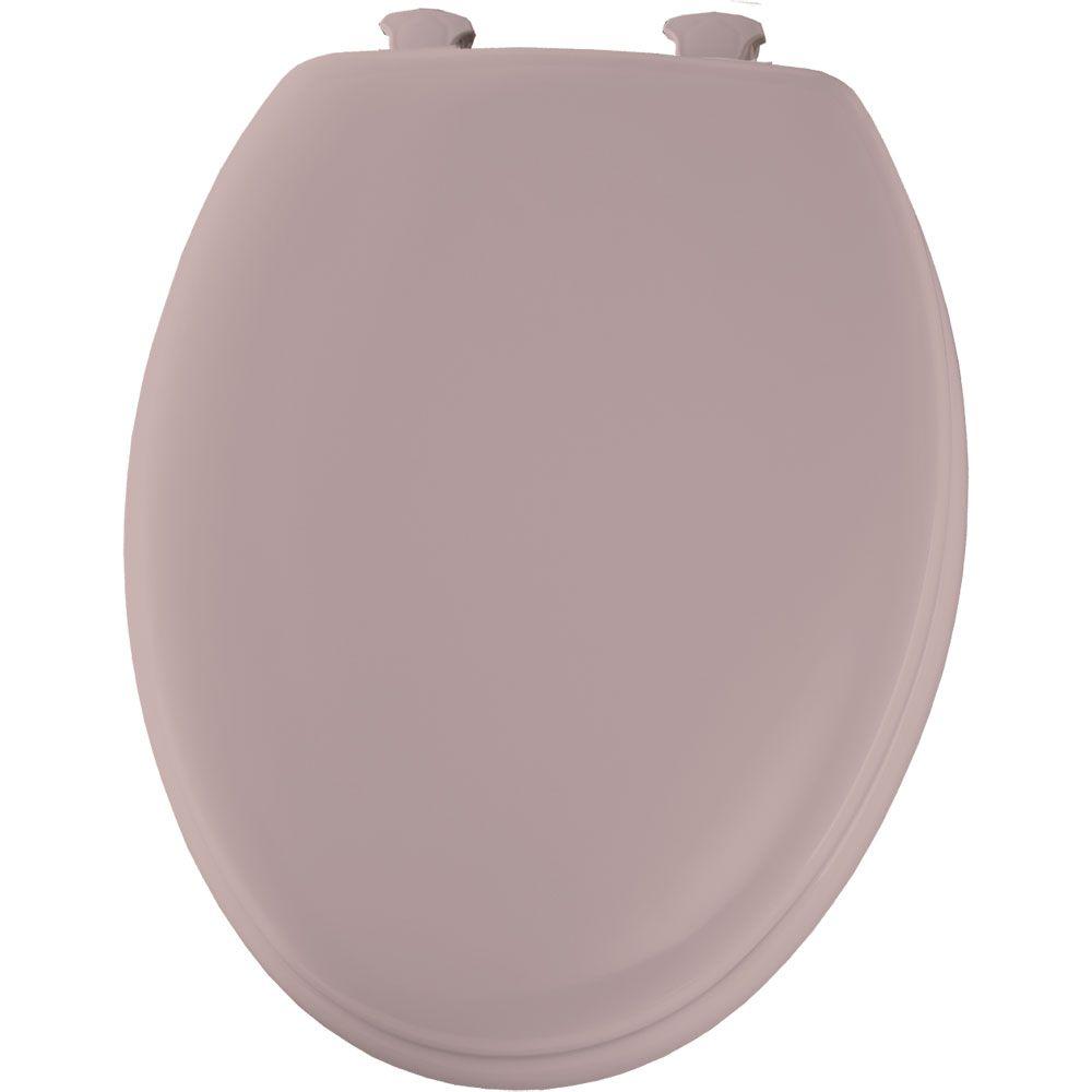 BEMIS Elongated Closed Front Toilet Seat in Pink1450EC 023 The Home