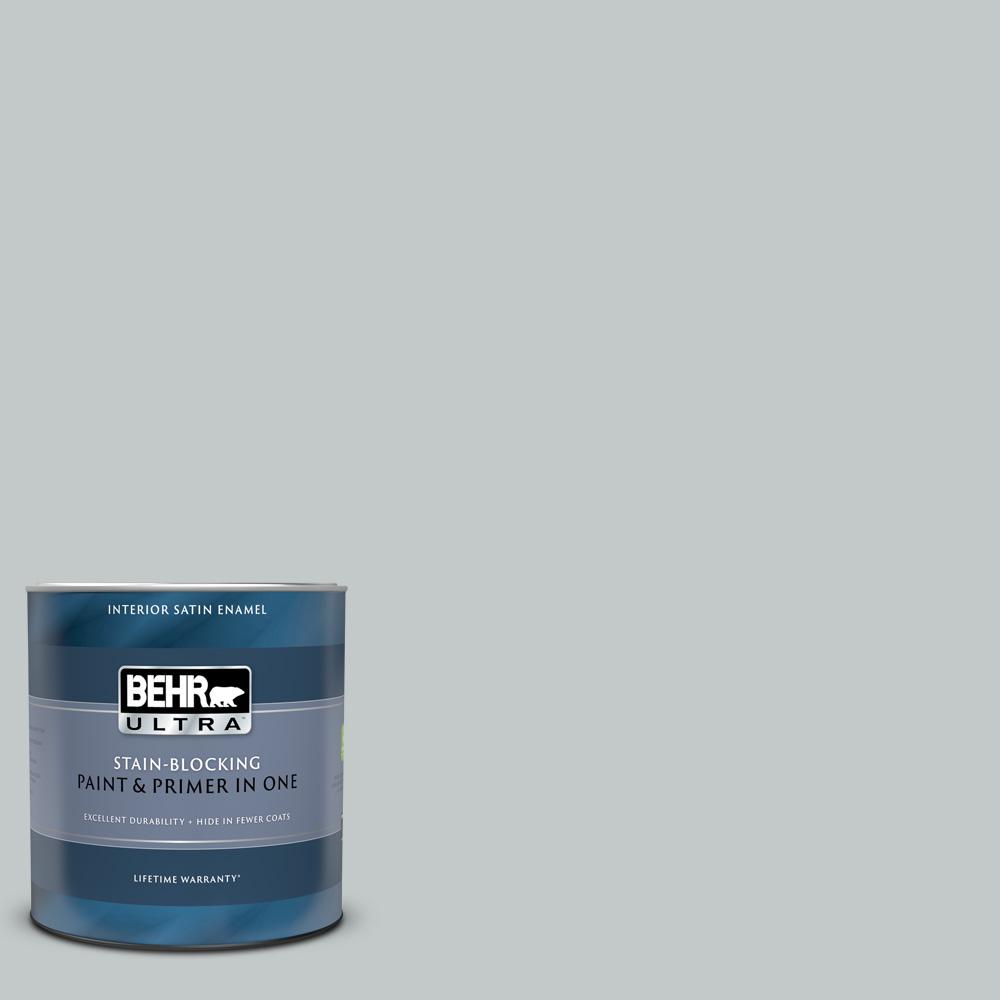 BEHR ULTRA 1 qt. N4502 Zero Gravity Satin Enamel Interior Paint and Primer in One775004 The