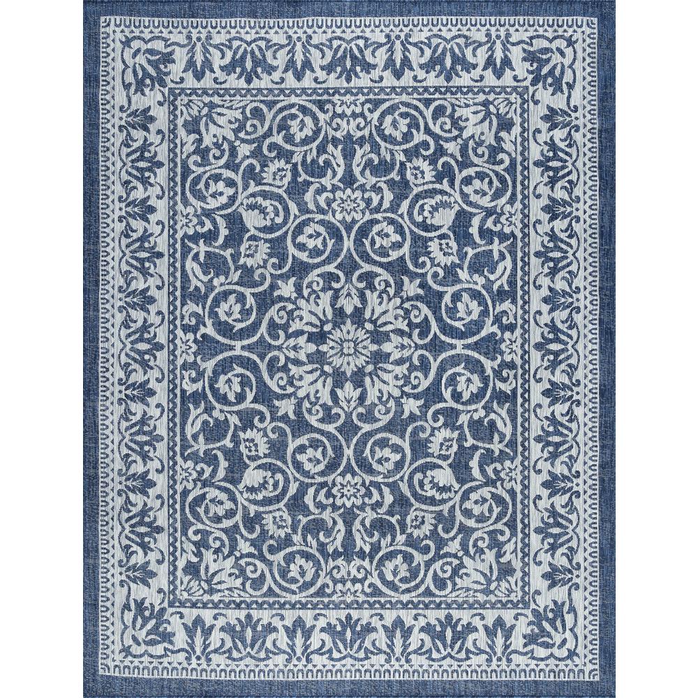 Tayse Rugs Veranda Navy 8 Ft 9 In X 12 3 Outdoor Area Tayse Rugs Veranda Navy 8 Ft 9 In X