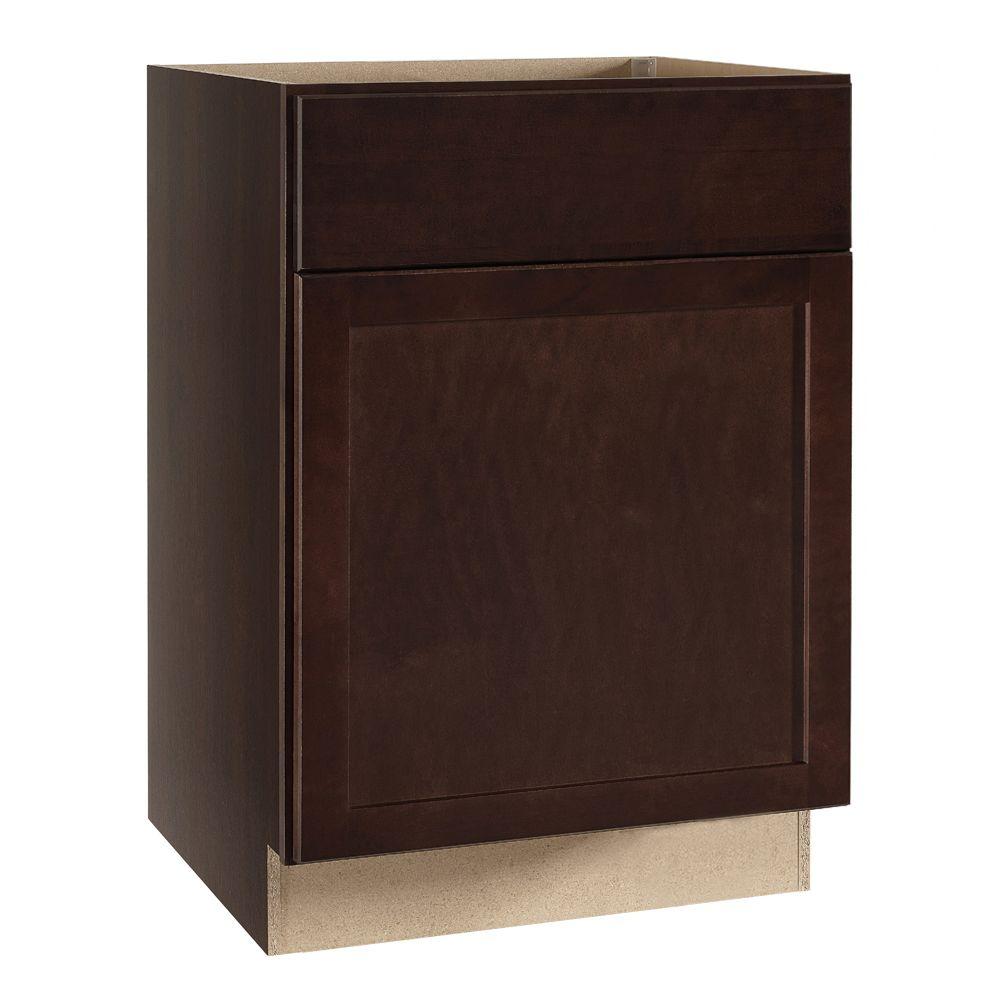 Hampton Bay Shaker Assembled 24x34.5x24 in. Base Kitchen with